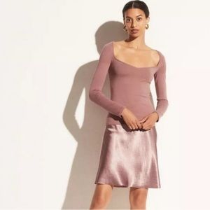 Vince sweetheart neck knit top